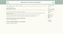 Desktop Screenshot of indiasciencetech.com