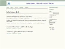 Tablet Screenshot of indiasciencetech.com